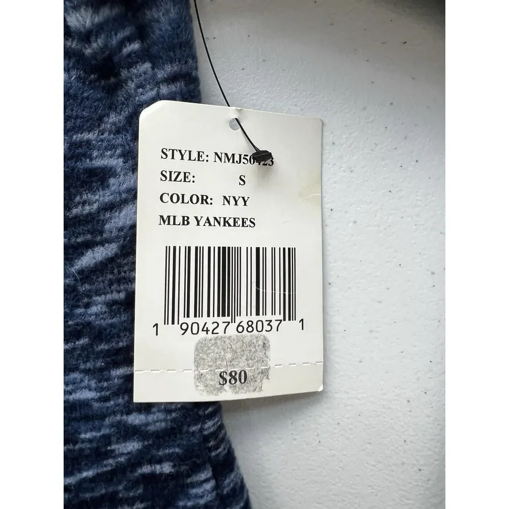 New York Yankees Fleece Jacket Womens Small Full Zip Blue Genuine Merchandise - Picture 9 of 11